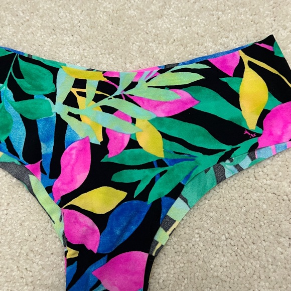 Victoria's Secret PINK Vibrant Neon Tropical smooth no show Cheekster Panties XS - Picture 2 of 3